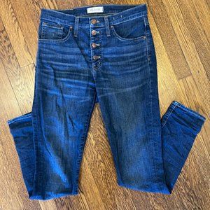 MADEWELL high rise skinny 9" size 28 dark wash
